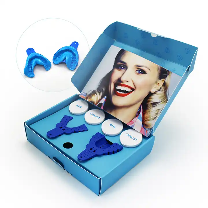 Private Label OEM Wholesale Dental Teeth Impression Putty Silicone Material  Tray Teeth Mold Kit