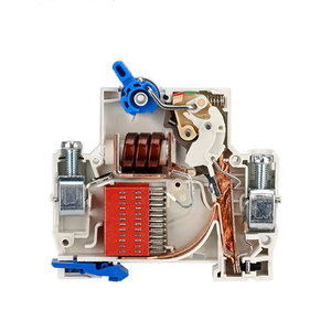 Ac MCB điện thu nhỏ ngắt mạch 1a-63a 1P-4P 220/400V 6kA đồng đường sắt gắn - Product Image 3