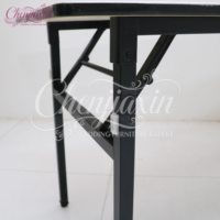 Table de salle à manger pliante rectangulaire de luxe de 6 ou 8 pieds, idéale pour cafés, mariages, banquets et buffets – Fabrication chinoise