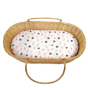 新生儿批发合身婴儿床上用品婴儿床床单摇篮合身床单