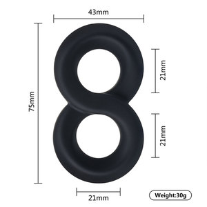 Set di Anelli per Pene in <span class=keywords><strong>Silicone</strong></span> di Grado Medicale, Flessibili e Confortevoli per Supporto all'Erezione, Controllo Migliorato e Sensazione Intensa - Product Image 2