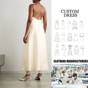 Robe à <span class=keywords><strong>bretelles</strong></span> en coton et lin sur mesure pour femmes, taille empire, décoration à volants, robe à <span class=keywords><strong>bretelles</strong></span> de <span class=keywords><strong>travail</strong></span> américaine/européenne - Product Image 6