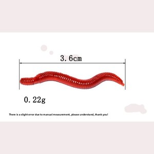 Leurre souple artificiel en PVC, ver rouge, ver <span class=keywords><strong>de</strong></span> <span class=keywords><strong>terre</strong></span> bionique, pour la pêche <span class=keywords><strong>au</strong></span> saumon, <span class=keywords><strong>au</strong></span> poisson-chat, <span class=keywords><strong>au</strong></span> brochet et aux poissons d'eau douce - Product Image 2