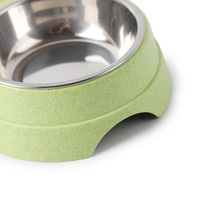 Double bol pour animaux domestiques, mangeoire d'eau et d'alimentation pour chiens et chats, accessoires pour chatons et chiots, mangeoire en acier inoxydable