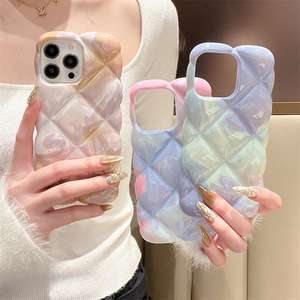 <span class=keywords><strong>Coque</strong></span> de téléphone TPU à motif en forme de diamant tridimensionnel en <span class=keywords><strong>marbre</strong></span> flou pour <span class=keywords><strong>iPhone</strong></span> 16 15 14 Pro Max 13 12 <span class=keywords><strong>11</strong></span> - Product Image 4