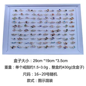 Anello per ragazze regalo con strass di cristallo in lega di stili casuali femminili da donna <span class=keywords><strong>2023</strong></span> - Product Image 6