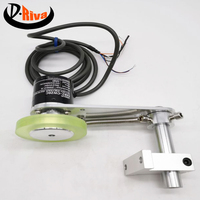 Support de montage d'encodeur de type combinaison réglable et roue de mesure de distance de roue de comptage