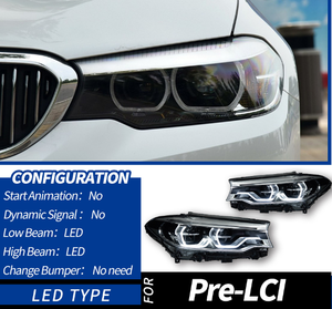 Faros Delanteros LED para BMW Serie 5 <span class=keywords><strong>G535</strong></span> G525 2018 2020, Conjunto Completo de Ensamblaje, Ajuste Directo, Alto Rendimiento - Product Image 6