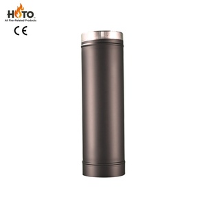 <span class=keywords><strong>Chimenea</strong></span> de escape negra de acero inoxidable de alta calidad, de pared simple y aislada, de fácil montaje, para <span class=keywords><strong>chimenea</strong></span> doméstica interior moderna - Product Image 2