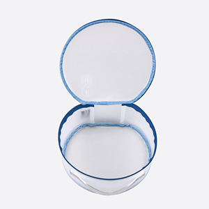 Fashion Style Waterproof Translucent Zipper Closure Spacious Travel <b>Case</b> for Women's Round Clear <b>Makeup</b> Cosmetic Pouch - Product Image 2