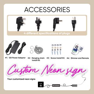 Lampu merek Shopfront Diy pasang <span class=keywords><strong>Neon</strong></span> hemat energi tanda terbuka papan tanda <span class=keywords><strong>Neon</strong></span> kustom lampu Logo kustom tanda menyala - Product Image 6