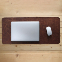 Véritable Cuir Étendu Tapis De Souris de Bureau Fait Main Tapis Imperméable Durable tapis de Souris Pour Ordinateur Portable Table Protecteur