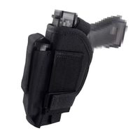 Étui universel en nylon à dégagement rapide pour pistolet 9 mm avec pochette tactique pour chargeur