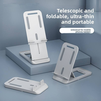 Support de téléphone pliable réglable avec plaque de levage télescopique pour bureau