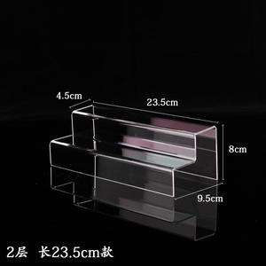 Expositor de Carteras Transparente de Acrílico Ecológico - Soporte Grueso Multicapa Autoadhesivo de Fácil Montaje para Exhibición de Prendas en Escalones - Product Image 1