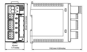 เบรกเกอร์วงจรอิเล็กทรอนิกส์ 4 ช่อง 24 VDC แรงดันไฟฟ้าขาเข้าปรับได้ 1-6 แอมป์ ความสามารถในการสื่อสารสำหรับ Wagos <span class=keywords><strong>787</strong></span>-1664/106-000 - Product Image 2