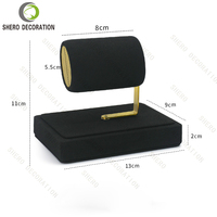 Support de présentation de bijoux, bracelet, montre, en velours et métal, pour comptoir de magasin de détail