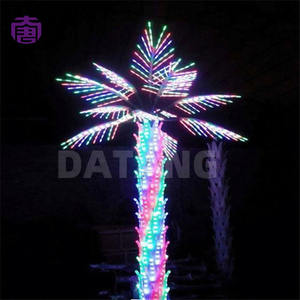 Lumière LED en forme de cocotier avec feuilles de palmier lumineuses, étanche IP65, pour la décoration de la fête du Nouvel An, de Noël et des mariages - Product Image 4