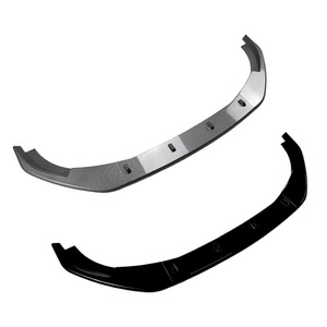 Amp-Z Front <b>Splitter</b> <b>Lip</b> For Volkswagen Golf Mk6 Gti 2008-2012 Piano Black Matte Finish - Product Image 2