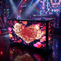 Cabine DJ pliable GOB LED pour scène intérieure et extérieure, idéale pour les soirées en club, les mariages et les événements DJ