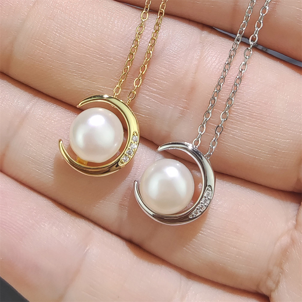 ネックレス・ペンダント Monday Edition _ Moon Pearl Necklace Moonlight Pearl Necklace – Munay Creations