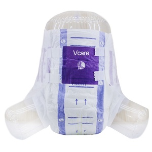 Vcare Wholesale Printed Adult Pull-Up Diapers Non Woven Fabric 3D Leak Prevention Disposable Custom OEM 12-Piece <b>Set</b> - Product Image 2
