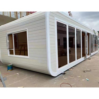 Casa Prefabricada Moderna de Lujo Tipo Cabaña Apple de 20 pies/40 pies, Oficina Modular para Exteriores, Casa Móvil Impermeable