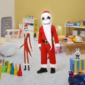 Disfraz <span class=keywords><strong>de</strong></span> Navidad para Niños, <span class=keywords><strong>Jack</strong></span> <span class=keywords><strong>Skeleton</strong></span>, Papá Noel, Disfraz <span class=keywords><strong>de</strong></span> Poliéster para Espectáculos Infantiles, Televisión y Cine - Product Image 3