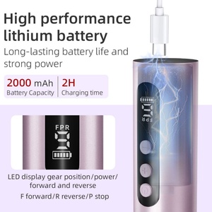 Nouvelle machine 2-en-1 rechargeable pour éliminer les callosités, avec écran LCD et 9 niveaux de réglage, la dernière tendance - Product Image 2