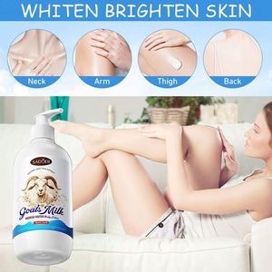 Lotion Corporelle Lissante et Éclaircissante au <span class=keywords><strong>Lait</strong></span> de Chèvre SADOER Marque Blanche, Vente en Gros, Lotion Corporelle <span class=keywords><strong>Bio</strong></span> Raffermissante et Nourrissante à la Niacinamide - Product Image 4