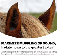 Bouchons d'oreilles anti-bruit pour chevaux, réutilisables, en mousse souple, protection auditive équine pour calmer les chevaux lors des concours, de la tonte et des feux d'artifice