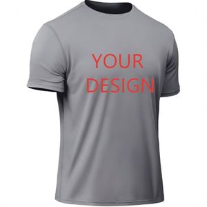 Factory Plain Men's T Shirt <b>Polyester</b> Tee Quick Dry Fit <b>Tshirts</b> Sublimation Printing Logo Unisex Gym Sports T-shirts for Men - Product Image 1