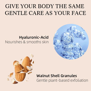 Crema de Sal Natural OEM, Exfoliante Corporal de Azúcar de Almendras Dulces, Fabricante, Fábrica, Marca Privada, Exfoliante Corporal de Colágeno - Product Image 3