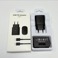 Chargeur rapide PD Type-C 25W avec prise UK US EU pour Samsung, adaptateur de chargeur pour Samsung Galaxy, chargeur pour Samsung S26 S25 S24 S23