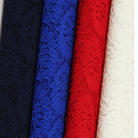 Tissu en dentelle extensible dans les quatre sens de 150 cm de large 92% Polyester et 8% Spandex Fleur 3D et filaire pour mariages Sports et vêtements