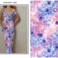 Tissu de danse Pipa en rayonne viscose 100% imprimé numériquement, de qualité supérieure et à prix abordable, pour robes