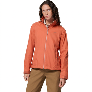 Veste coupe-vent blanche à capuche pour femme, décontractée, imperméable, avec fermeture éclair sur le devant, vêtement d'extérieur de printemps, coupe régulière, en polyester - Product Image 3