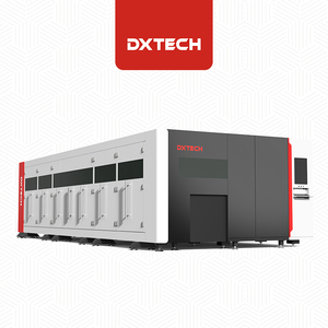 Cubierta completa y mesa de intercambio 2000W 6000W Máquina cortadora de tubos láser Máquina cortadora láser de fibra <span class=keywords><strong>CNC</strong></span> para tubos de metal - Product Image 2