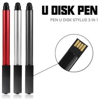 Stylo tactile en métal avec clé USB et pointeur laser - Cadeau d'entreprise 4 Go 8 Go 16 Go pour événements annuels promotionnels