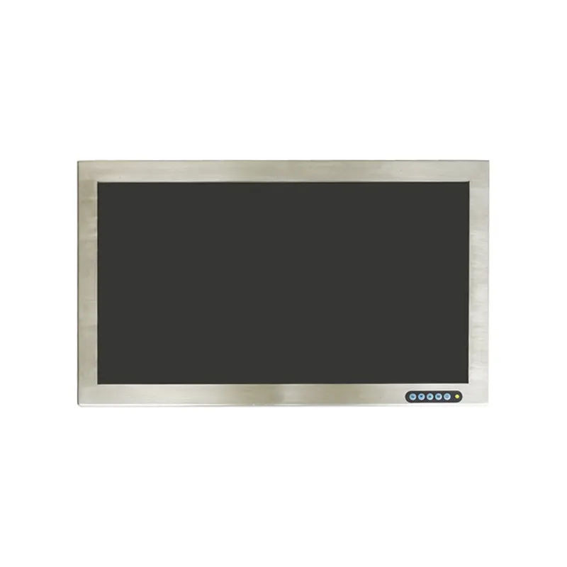 Factory Customized HD 1920*1080 DVI Stainless Steel Waterproof IP66 LCD Monitor 3mm Anti-Fogging Glass Industrial Desktop