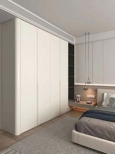 Armario de madera Diseño contemporáneo Tamaño personalizado Muebles de dormitorio Armario Armarios de almacenamiento - Product Image 3