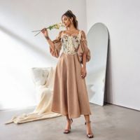 Haut corset vintage en jacquard floral, à lacets sur le devant, avec bretelles à nouer, sans manches, bustier court pour soirée, fête ou tenue quotidienne