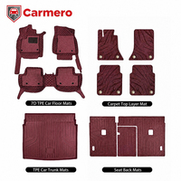 Tapis de voiture Carmero, nouveaux produits, isolation acoustique, résistant à l'usure, 7D XPE, antidérapant, pour VW Taos 2021-2024/ Nissan March 2012-2024