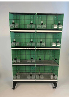 Cage de Vol pour Canaris et Pinsons avec Loquet Anti-Évasion en Fil Métallique, Volière de Reproduction, Cadre Pliable, Verrouillage Sécurisé, Vente en Gros