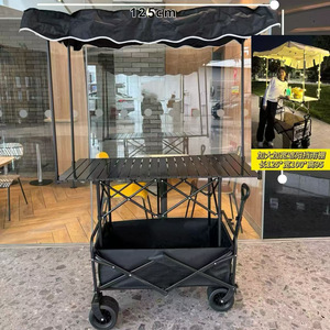 Opvouwbare Wagenkar Zware Opvouwbare Tuin Opvouwbare Utility Outdoor Camping Strandwagen - Product Image 1