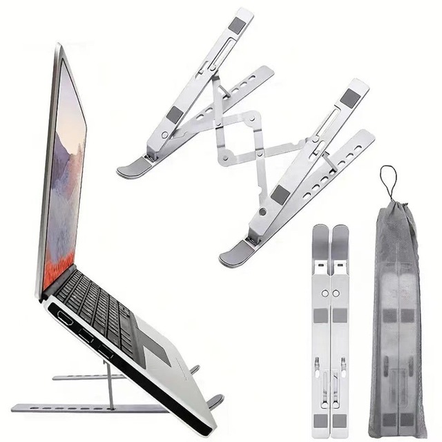 Metal Foldable Laptop Stand Universal Non-slip Double-Forked Laptop Support for Macbook Pro Air Lenovo Notebook Laptops Mount
