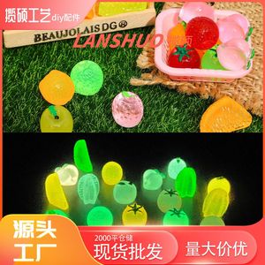 ต่างหูมะเขือเทศเรซิ่นขนาดเล็ก สีแดง งานฝีมือพลาสติก เครื่องประดับสะสม ของตกแต่งรูปทรงกลม สำหรับงานศิลปะและงาน DIY - Product Image 4