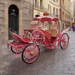 2025 chariot de cheval de citrouille dorée chariot de <span class=keywords><strong>cendrillon</strong></span> pour mariage calèche tirée par des chevaux tourisme tourisme calèche - Product Image 3