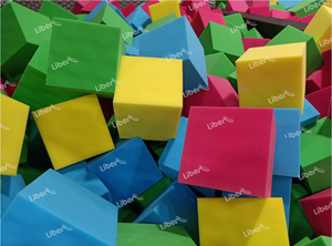 Cubos de Espuma para Trampolín de Colores Personalizados al por Mayor, Bloques de Espuma de Alta Densidad para Foso de Espuma - Product Image 2