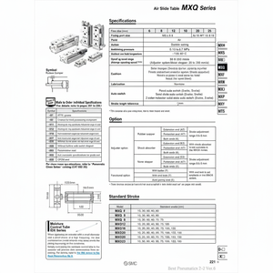 SMC Pneumatics Manipulador Air Slide Table - Product Image 1